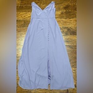 Monique Lhuillier bridesmaids lilac maxi dress